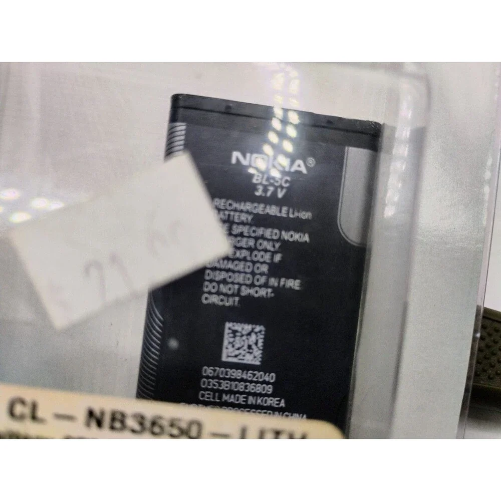 New Battery Replacement For BL-5C Nokia 1100, 1600, 2600, 3100, 3600, 3.7V US